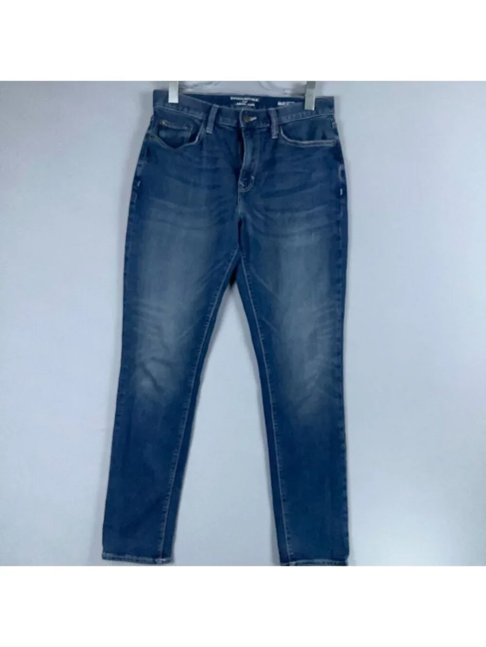Banana Republic Travel Jeans Men Size 30x32 Athletic Fit Skinny Mid Rise Blue